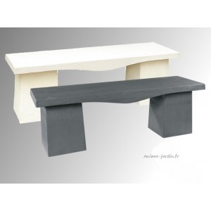 Banc droit en béton, banc de jardin en pierre, 138cm, achat