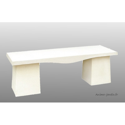 Banc droit en béton, banc de jardin en pierre, 138cm, achat