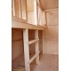 Maisonnette enfant en bois, Duplex, mezzanine, pas cher, EGT