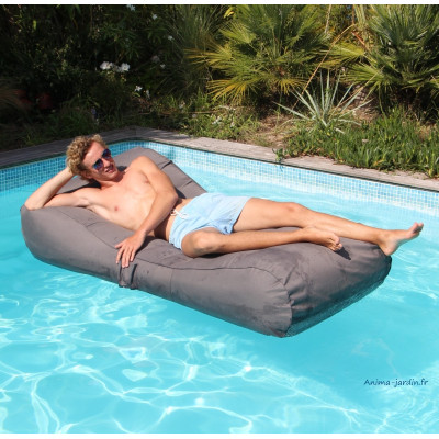 Matelas de piscine flottant, Wave, gonflable, canapé, pouf pas cher