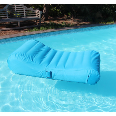 Matelas de piscine flottant, Wave, gonflable, canapé, pouf pas cher