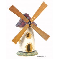 Moulin de jardin, Tuile, décoration de jardin, 56cm, achat pas cher