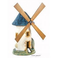 Moulin à vent, Ardoise, décoration de jardin, 68cm, achat pas cher