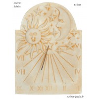 Cadran solaire de Jardin, Eclipse, horloge solaire en pierre, Gnomon