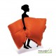 Grand Coussin piscine, pouf 125x175 cm, Shelto, pas cher, achat