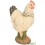 Poule Blanche en résine, 23cm, animal de basse cour, Riviera, achat