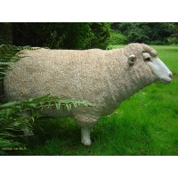 Mouton debout en résine, Brebis tête haute, animal de la ferme,  Jardin, achat