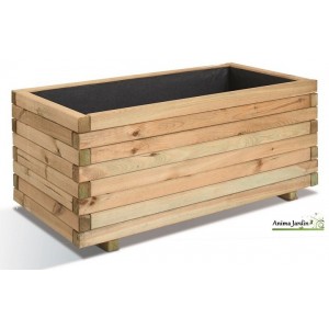 jardinière 100 cm Bois pour Plantes, Stockholm, autoclave, achat/vente