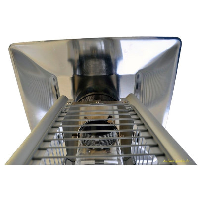 Parasol chauffant GAZ, extérieur, Sun Flamme Pyramide, design moderne