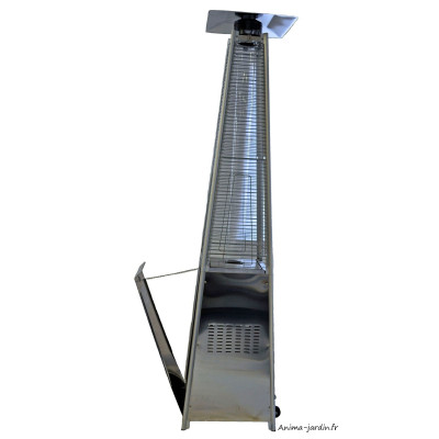 Parasol chauffant GAZ, extérieur, Sun Flamme Pyramide, design moderne