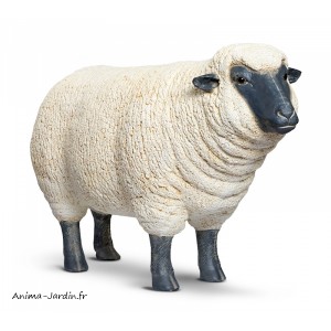 Mouton debout en résine, Brebis tête haute, animal de la ferme, Jardin, achat