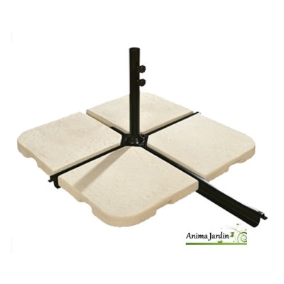 Dalle en béton pour piètement de parasol, fixation pied de parasol, achat