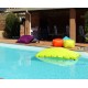 Coussin piscine, pouf 100x100 cm, flottant, Shelto, pas cher, achat