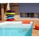 Coussin piscine, pouf 100x100 cm, flottant, Shelto, pas cher, achat