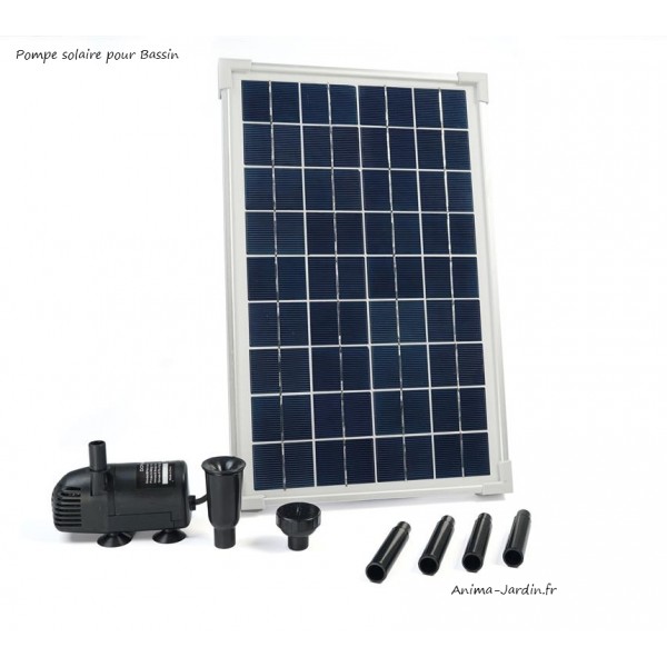 Pompe à eau panneau solaire pour bassin, SOLARMAX 600 Ubbink, pas cher