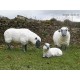 Mouton debout en résine, Brebis tête haute, animal de la ferme, Jardin, achat