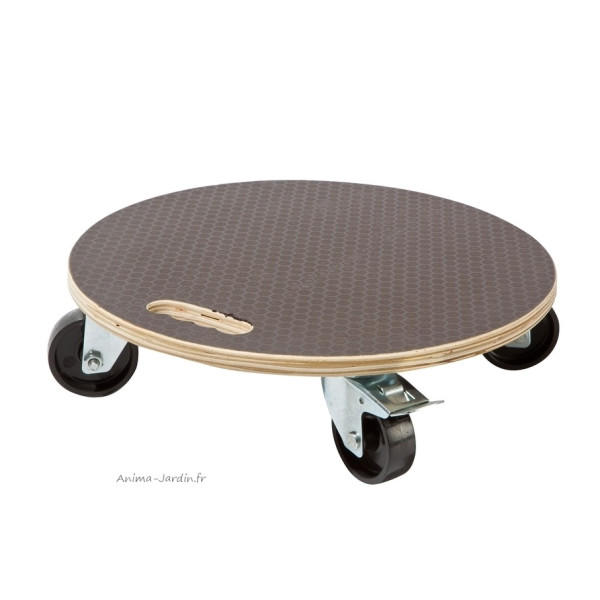 Support plantes à Roulettes "Flora Roll Strong" 40 cm, plateau roulant pour plantes lourdes Nortène, achat/vente