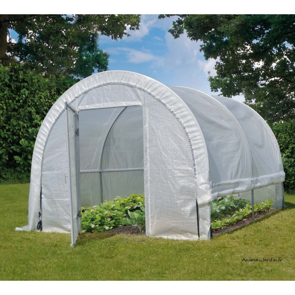Serre Maraichère tunnel EDENIA 6m², serre souple PVC armé, pas cher, Nortene