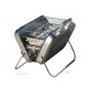 BARBECUE CHARBON de bois valise en métal inox, pliable, transportable, achat