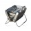 BARBECUE CHARBON de bois valise en métal inox, pliable, transportable, achat