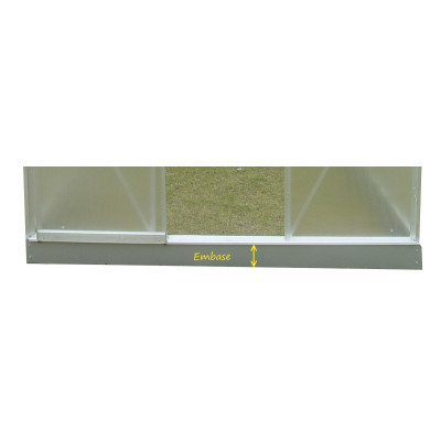 Serre de Jardin en polycarbonate, aluminium, 2,39m²,  Habrita, pas cher