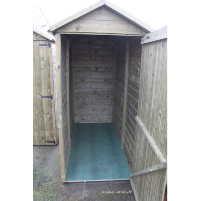 Petit Abri de jardin en bois, rangement vélo, storage traditional, autoclave, solid