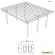 Carport bois autoclave, 6x5m, abri pour 2 voitures, Solid, pas cher, S7724