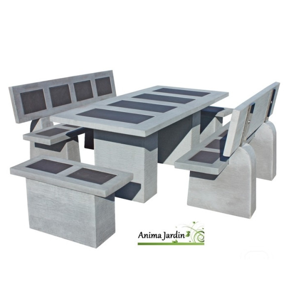 Salon de jardin en Béton ciré  STATUS VULCAN Cemento, framusa,