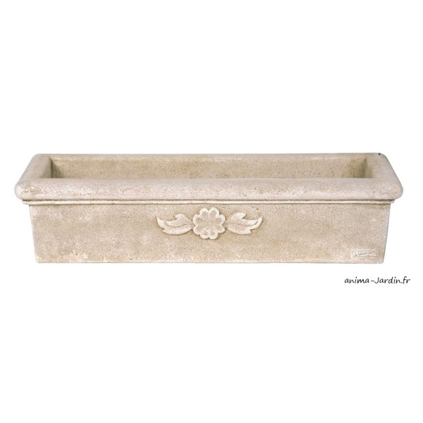 balconnière marguerite 80 cm en pierre reconstituée, forme ancienne, bac  Vieille Jarre