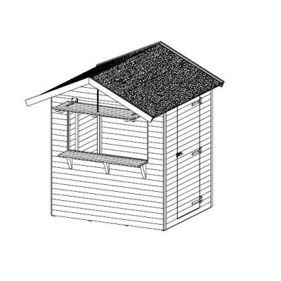 Abri de jardin en bois , Marché de Noël, petit modèle, autoclave, solid, pas cher