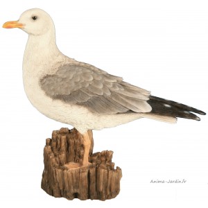 Mouette, 36 cm en résine, déco de jardin, Riviera, achat, oiseau, animal