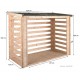 Abri bûches en bois avec plancher, 3,5 stères, rangement bûches, pas cher, achat