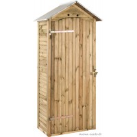 Armoire de rangement, bois autoclave, 0,33 m², petit abri de jardin, pas cher, achat