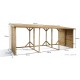 Grand abri bûches en bois autoclave, 16,7 stères, rangement bûches, pas cher, achat