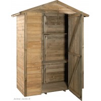 Armoire de rangement, bois autoclave, 0,98 m², petit abri de jardin, pas cher, achat