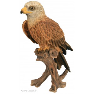 Milan Royal, 36 cm en résine, animal, rapace, oiseau, déco de jardin, Riviera, Escoufle
