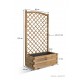 Bac lierre, 80 cm, treillis, arc, bois autoclave, bac à fleurs, pas cher, achat/vente
