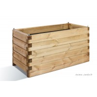 Jardinière OLEA en bois 100cm pour plantes, autoclave, bac à fleurs, achat, vente