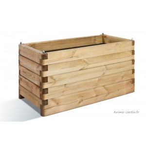 Jardinière OLEA en bois 100cm pour plantes, autoclave, bac à fleurs, achat, vente