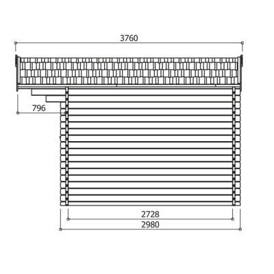 Abri de jardin en bois 40mm, Chamonix, 1 porte, solid, pas cher, habitable, achat