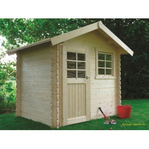 Abri de jardin en bois 28mm, Laval, 1 porte, Solid, pas cher