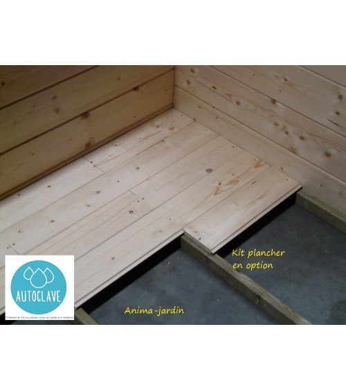 Abri de jardin en bois traité autoclave, 28mm, Laval, 1 porte, Solid, pas cher, achat, vente