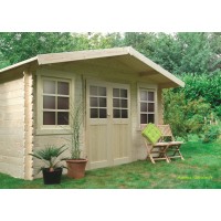 Abri de jardin en bois 28mm, Dole, 2 portes, Solid, pas cher, achat, vente