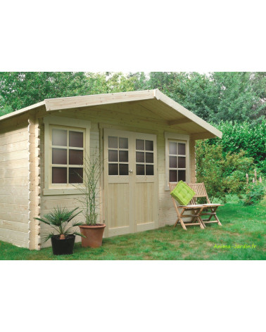 Abri de jardin en bois 28mm, Dole, 2 portes, Solid, pas cher, achat, vente
