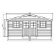 Grand abri de jardin en bois 28mm, Montreux, 23m², 2 portes, Solid, pas cher, achat