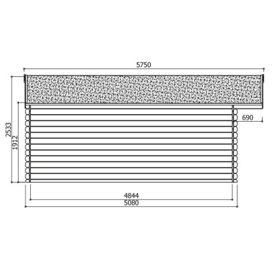 Grand abri de jardin en bois 28mm, Montreux, 23m², 2 portes, Solid, pas cher, achat
