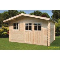 Abri de jardin en bois 34mm, Salzburg, 10m², 2 portes, Solid, pas cher, achat