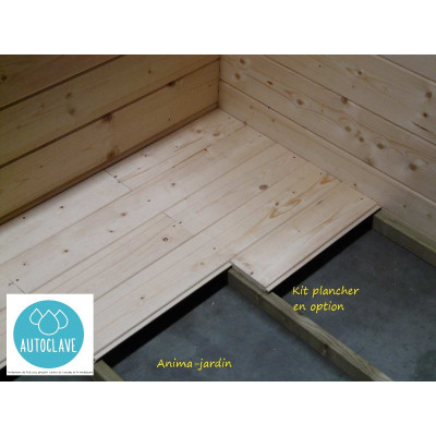 Abri de jardin en bois 28mm, Dainville II, 10 m², toit arrondi, 2 portes, Solid, pas cher, achat