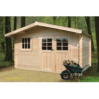 Grand abri de jardin en bois 34mm, Linz, 13m², 2 portes, Solid, pas cher, achat