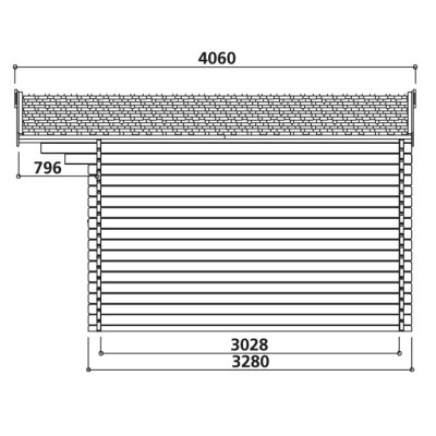 Abri de jardin en bois 40mm, Habitable, Chamonix, 11m², 2 portes, solid, pas cher, achat